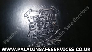 Lumby's Safe Plaque