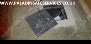 Under floor safe key snapped in lock